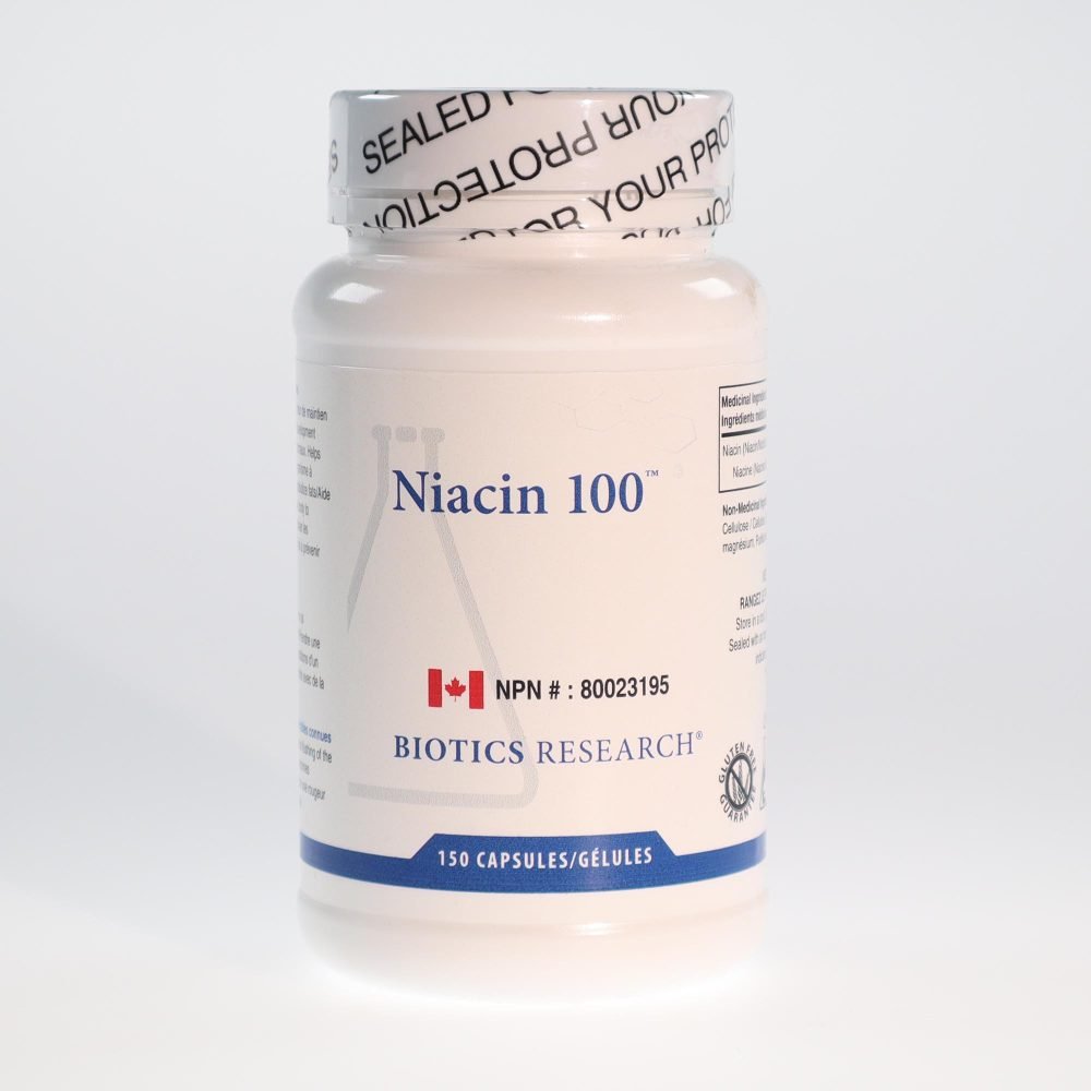 DMSO Store Biotics Research Niacin 100 150 capsules front 2K72